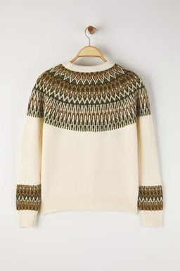 Tas Yumusak Dokulu Etnik Desenli Triko Kazak TWOAW26KZ00194 - Trendyolmilla фото 6