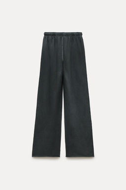 FADED-EFFECT PLUSH JOGGER TROUSERS - Zara фото 22
