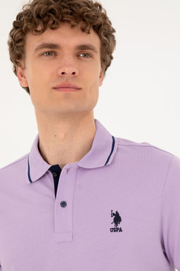 Мужская сиреневая базовая футболка - U.s. polo assn фото 2