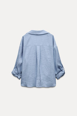 SHIRT WITH TAB DETAIL - Zara фото 4