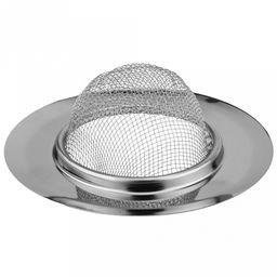 Пробка-сетка для раковины из нержавеющей стали "Сетка №2" д9,6см, h3см, на картоне (внутренний д5,2см) (Китай)