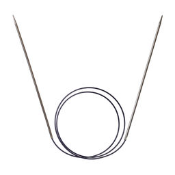 Спицы PRYM 212114 круговые латунь d 2.5 мм 80 см 1 шт серебристые  фото 3