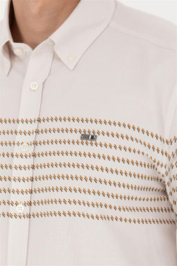 U. S. Polo Assn / Мужская рубашка с длинным рукавом Stone - U.s. polo assn фото 14
