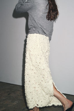 ZW COLLECTION BEADED MIDI SKIRT - Zara фото 3
