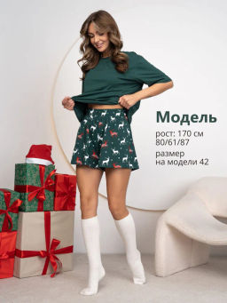 новогодняя пижама(комплект) из 100% хлопка - Binita фото 26