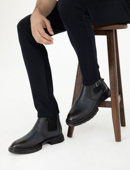 Lacivert %100 Deri Bot - Pierre cardin фото 6