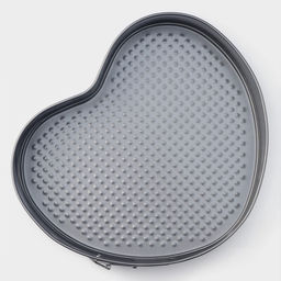 Форма для выпечки Доляна «Элин. Сердце», 28.5×25.5×6.6 см, разъёмная, антипригарное покрытие, серая