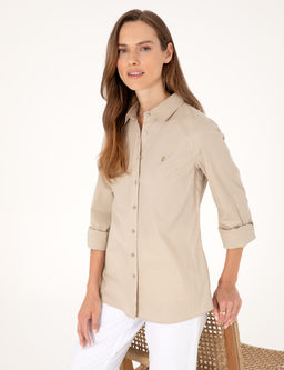 Kum Slim Fit Uzun Kollu G_mlek