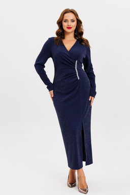 Платье VI.ORO VR-1155 синий люрекс