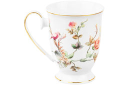 Кружка 300 мл 12*8,5*10,5 см Певчие птички на ножке, NEW BONE CHINA - Elan gallery фото 5