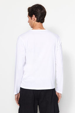 TRENDYOL MAN Gri-Indigo 2li Paket %100 Pamuklu Uzun Kol Regular/Normal Kesim Basic T-Shirt TMNAW24TS00001 - Trendyolmilla фото 20