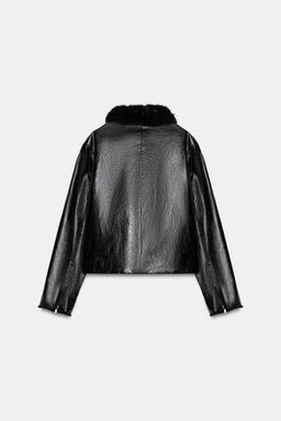 ZW COLLECTION LEATHER EFFECT JACKET - Zara фото 15