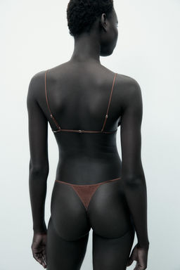 LIMITED EDITION STRUCTURED SILK BRALETTE - Zara фото 3
