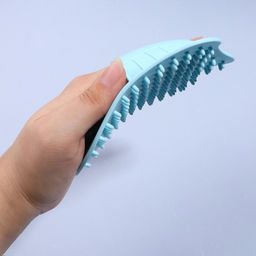 Цена за 2 шт. Массажёр - щётка, антицеллюлитный, 14×12×3.5 см, голубой