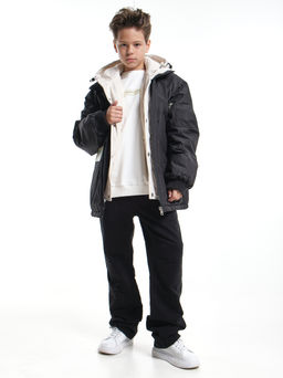 Куртка для мальчика утепленная 33-8215 черный