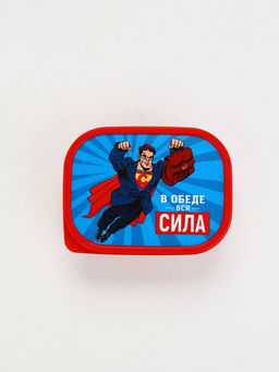 Цена за 2 шт. Ланч - бокс прямоугольный В обеде вся сила, 500 мл