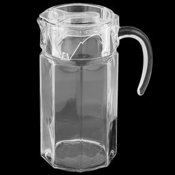 Кувшин стеклянный Фасет 1,65л, д11см, h22,7см, прозрачная пластмассовая крышка, Дели Гласс (Deli Glass) (Китай) - Домашняя мода фото 2