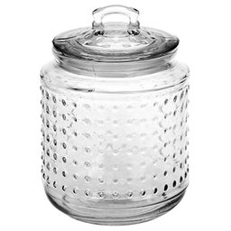 Банка стеклянная прижимная крышка "Роса" 0,65л, д10см, h11,5см, д/горла-7,2см, д/основания-7см (Китай)