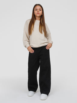 Джинсы-трубы утеплённые для девочек - СИНЯЯ МОДА фото 8