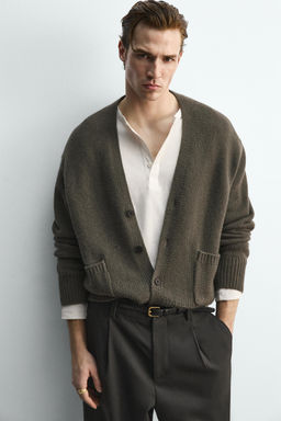 WOOL - CASHMERE LIMITED EDITION CARDIGAN - Zara фото 5