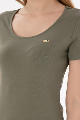 Kad_n Koyu Haki _rme Elbise Sepette S_rpriz _ndirim - U.s. polo assn фото 6