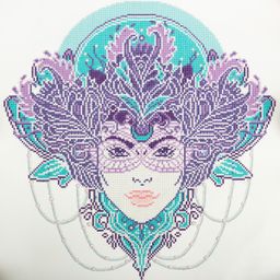 Кристальная (алмазная) мозаика ФРЕЯ ALV-113 Богемный стиль 50 х 50 см