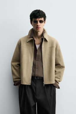 SUEDE LEATHER JACKET - Zara фото 2