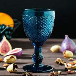 Бокал стеклянный Magistro Вилеро, 280 мл, 816,5 см, цвет синий