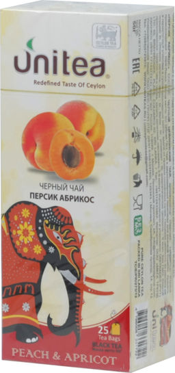 UNITEA. Peach&Abricot карт.пачка, 25 пак.