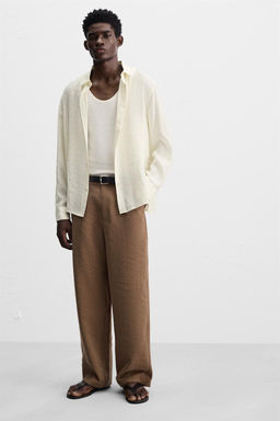STRAIGHT-LEG FLOWING TROUSERS - Zara фото 6