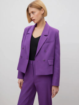 Двубортный жакет ML684/neon