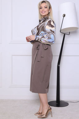 Юбка П-2203/4 Цвет:бежевый - Леди агата фото 5