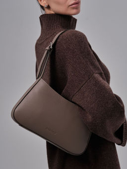 Сумка багет Deboro 31046 таупе