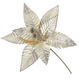 Цветок искусственный "Пуансеттия", L28 W28 H40 см