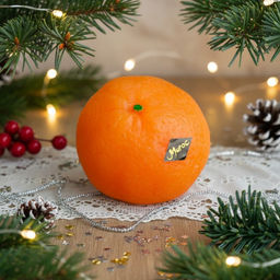 Мыло в форме мандарина с цедрой, 80 гр