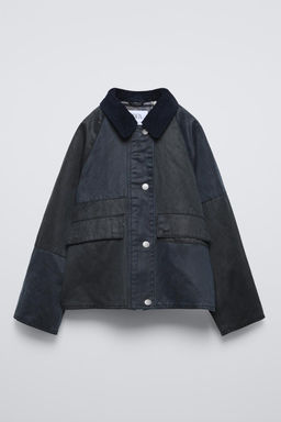 WAXED JACKET WITH HOOD - Zara фото 2