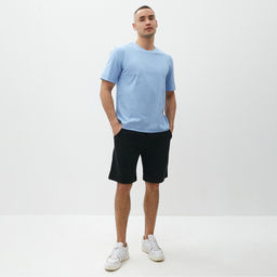 Футболка мужская MINAKU: Basic line MAN голубая, размер 50