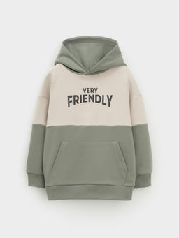 КР 302916/бежевый,хаки к642 джемпер (худи) для мал