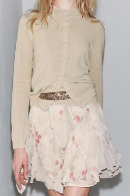 LINEN BLEND CARDIGAN