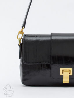 Сумка женская кожаная 6052L black Polina&Eiterou в Новосибирске