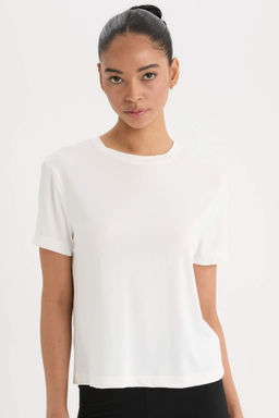 DeFactoFit Standart Fit Bisiklet Yaka Sporcu K?sa Kollu Tisort  фото 4