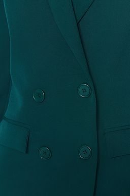 TRENDYOLMILLA Antrasit Regular Astarl? Dugme Detayl? Dokuma Blazer Ceket TWOAW21CE0264 фото 15