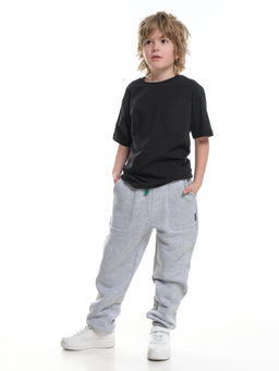Брюки для мальчика штаны спортивные 22-0431 св.серый меланж - Mini maxi фото 3