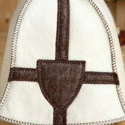 Шапка для бани Крестоносец, белая - Simaland фото 2