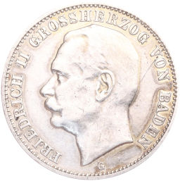 Монета 3 марки 1912 года G Германия (Баден)