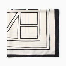 Платок женский MINAKU 70*70 см, белый  фото 3