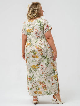 Платье Хлопок 70% Лён 30% Кострома 2 - Оптима фото 67