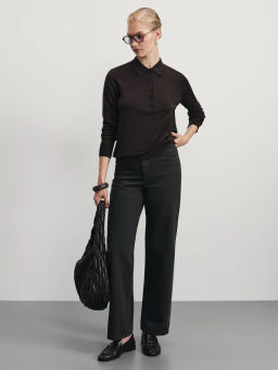 Джинсы baggy с резинкой в поясе / Zarina фото 5