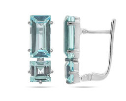 Серьги из серебра топаз, Креатив