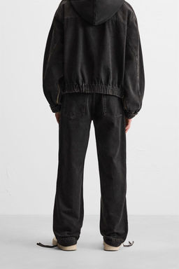 FLARE FIT JEANS WITH ZIPS - Zara фото 3